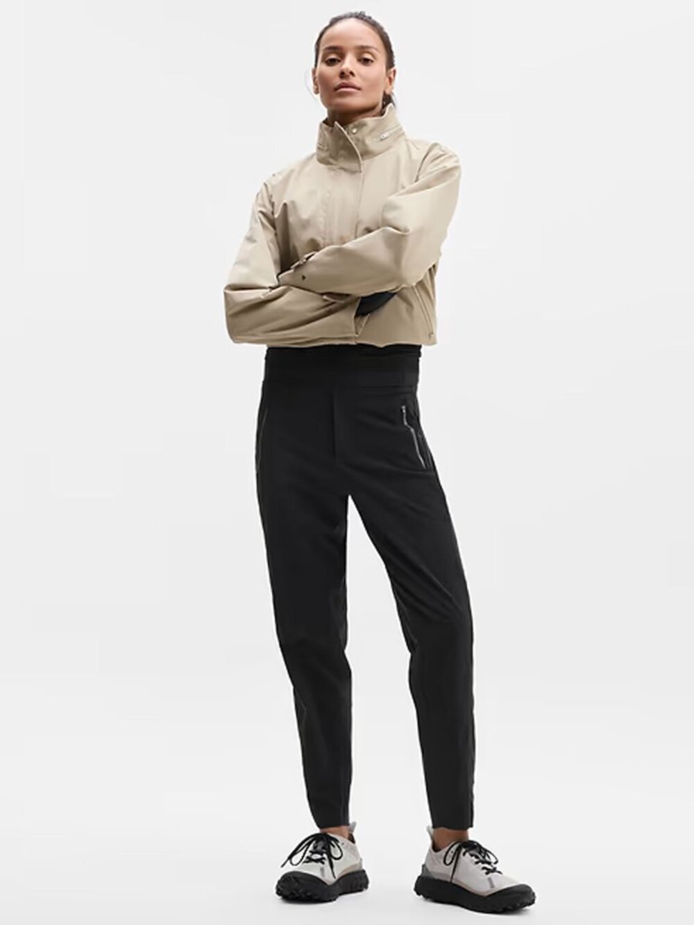 Athleta Trekkie North Joggers in Black size 8 tall